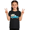 thumbnail image 2 of ZHOGXU Kids Girls Boys T Shirt Short Sleeve Round Neck Cute Cartoon Easter Print Fashion Comfortable Tee Top For Casual Daily Wear,Black,1-2 Years, 2 of 6