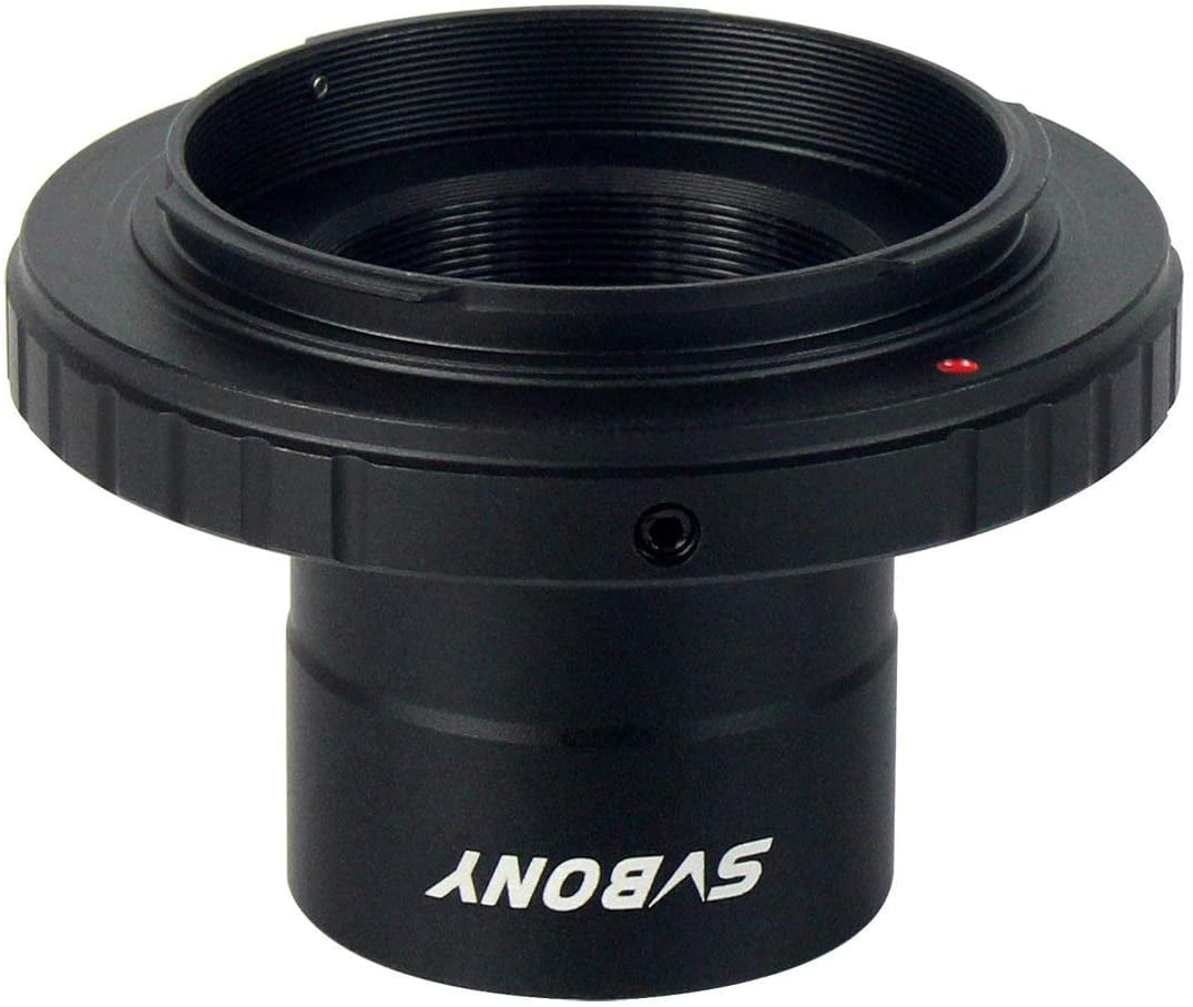 SVBONY T Adapter 1.25 inches and T2 T Ring Adapter Compatible with Any Standard Nikon Lens and Telescope Microscope Metal 
