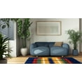 thumbnail image 2 of EORC Navy Hand Knotted Wool Transitional Traditional Knot Rug, 9' x 12'-Color:Navy,Material:Wool, 2 of 6