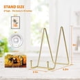 thumbnail image 2 of 2pcs 6 Inch Display Stands For Plate- Gold Iron Easel Plate Holder Display Stands Metal Frame Holders For Photo, Pictures, 2 of 5
