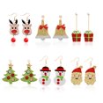 thumbnail image 1 of 6 Pairs Christmas Earrings Cute Carton Creative Drop Earrings Dangle Earrings, 1 of 10