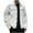 White, variant on Miluxas Men's Denim Jacket Distressed Ripped Slim Fit Stretch Trucker Jackets Classic Casual Denim Coat White