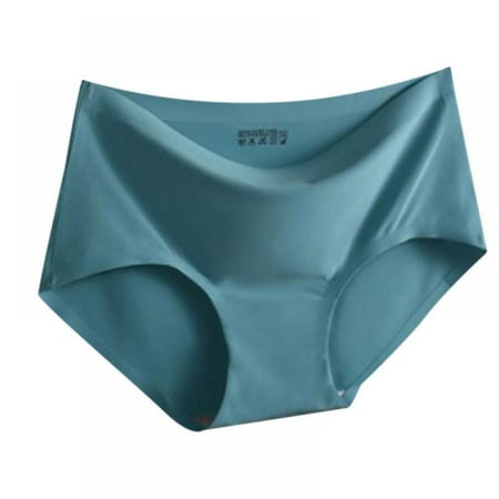 

Ice Silk Seamless Panties Women s one Piece Panties Breathable Mid Waist Sexy Panties Briefs