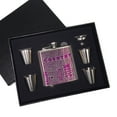 thumbnail image 2 of KuzmarK 6 oz. Stainless Steel Flask Set in Black Presentation Box -  Country Western Music, 2 of 2