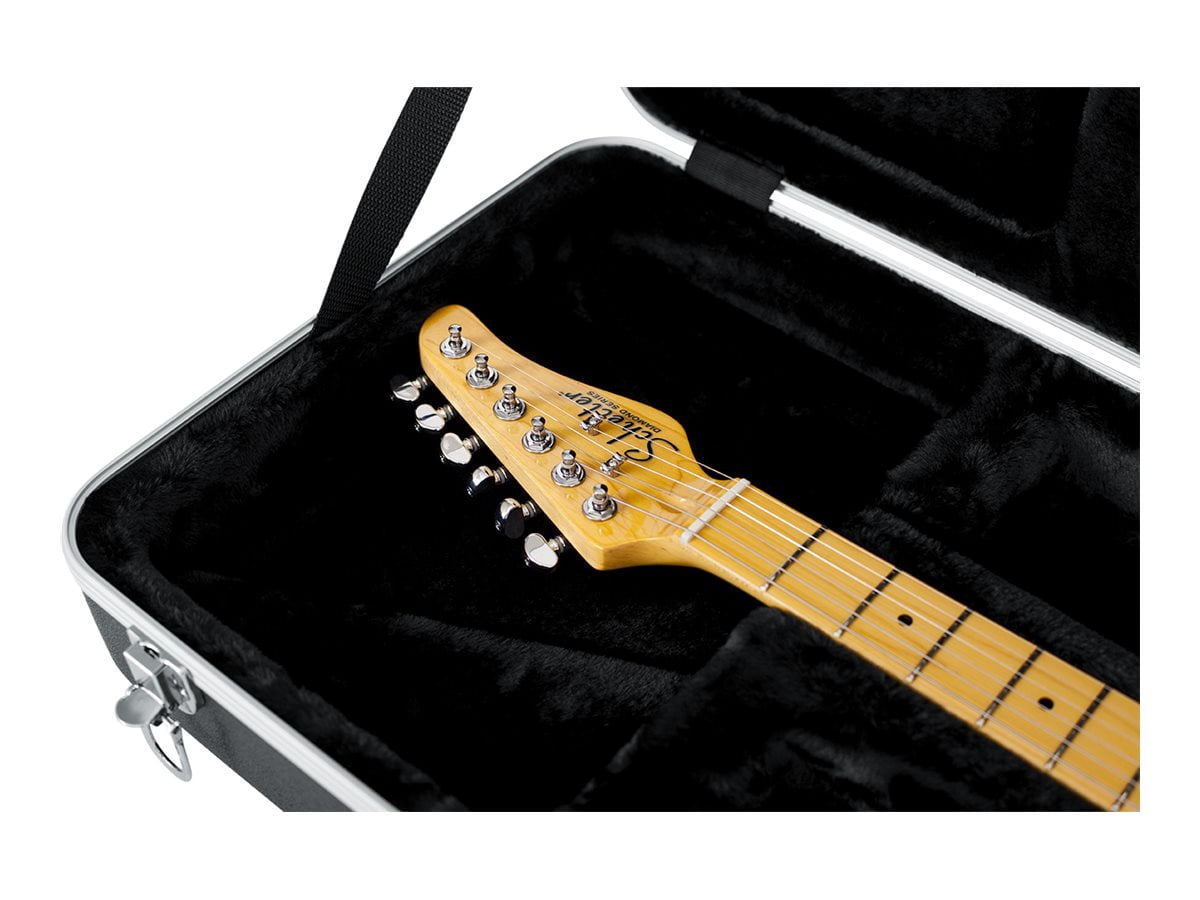 Gator Cases Plastic Hard Shell Latch Lock Molded Electric Guitar Carrying Case