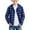 Blue, variant on Boys Button Down Plaid Shirt Jacket Boys 3t Long Sleeve T-Shirts Long Sleeve Casual Hoodie Color Block with a Chest Pocket(Size 15-16 Years,Green)