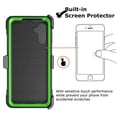 thumbnail image 6 of Takfox Case For Samsung Galaxy A13 5G,Shockproof Heavy Duty Rugged Locking Swivel Holster Belt Clip Kickstand Full Body Hard Shell Phone Cover Case,Green, 6 of 7