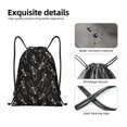 thumbnail image 4 of Fotbe Happy Skeletons Dancing Bolsa Mochila con Cordón Estampada, Bolsa de Gimnasio Deportiva, Bolsa Cinch, Bolsa con Cordón para Hombres y Mujeres-Small, 4 of 6