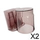 thumbnail image 1 of 2x Portacepillos De Dientes Y Pasta De Dientes Con Taza Estante Moderno Para Cepillos De Dientes Ducha De Casa Rosa, 1 of 10