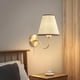 thumbnail image 4 of Aplique de pared moderno de 2 piezas con pantalla E27 para comedor o interior negro y beige, 4 of 9