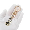 thumbnail image 5 of Unique Bargains 1 Pc Handbag Charm Keychain Tree Bag Accessories Gold Tone Black, 5 of 6