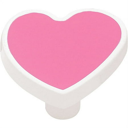 38mm Heart Knob - Brainerd - PBF955Y-PNK-CP