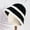 black, variant on Hat Girl Autumn And Winter New Lamb Plug Fisherman Cap