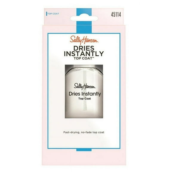 Sally Hansen Nail Top Coat, Dries Instantly, 0.45 Oz, 2 Pack
