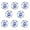 Blue and White Flower, variant on HDJNal 8pcs Vintage Ceramic Cabinet Knobs,Floral Hand Painted Ceramic Pumpkin Cupboard Pulls Knob Wardrobe Cabinet Drawer Door Handles,Five-pointed Star