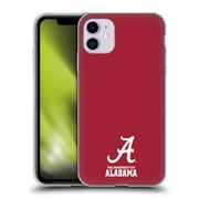 Head Case Designs Officially Licensed University Of Alabama UA The University Of Alabama Logo Soft Gel Case Compatible with Apple iPhone 11