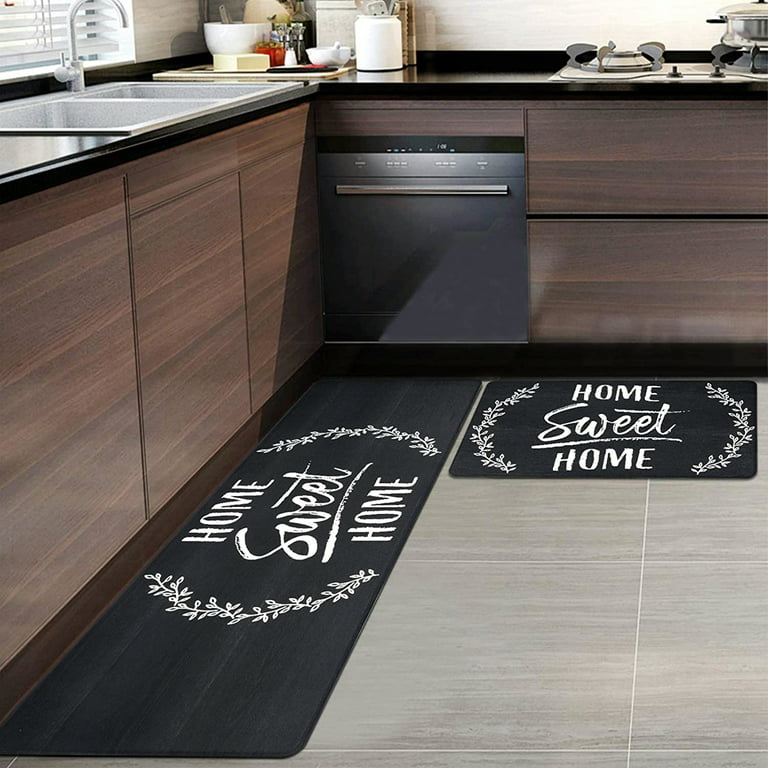 AUTODECO Kitchen Mats and Rugs Set of 2 - Cushioned Anti-Fatigue Kitchen Rug  for Floor Washable 17x29 +17x59, Brown - Yahoo Shopping
