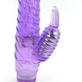 thumbnail image 2 of April's Seductive Dual Vibe - Intense G-Spot and Clitoral Stimulation - Ribbed Shaft - Waterproof - Anal Tease - AAA Batteries Required, 2 of 4
