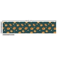 thumbnail image 3 of Flower Upholstery Fabric by the Yard, Floral Pattern with Petals and Buds on Polka Dots, Decorative Fabric for DIY and Home Accents, Dark Teal Orange by Ambesonne, 3 of 5