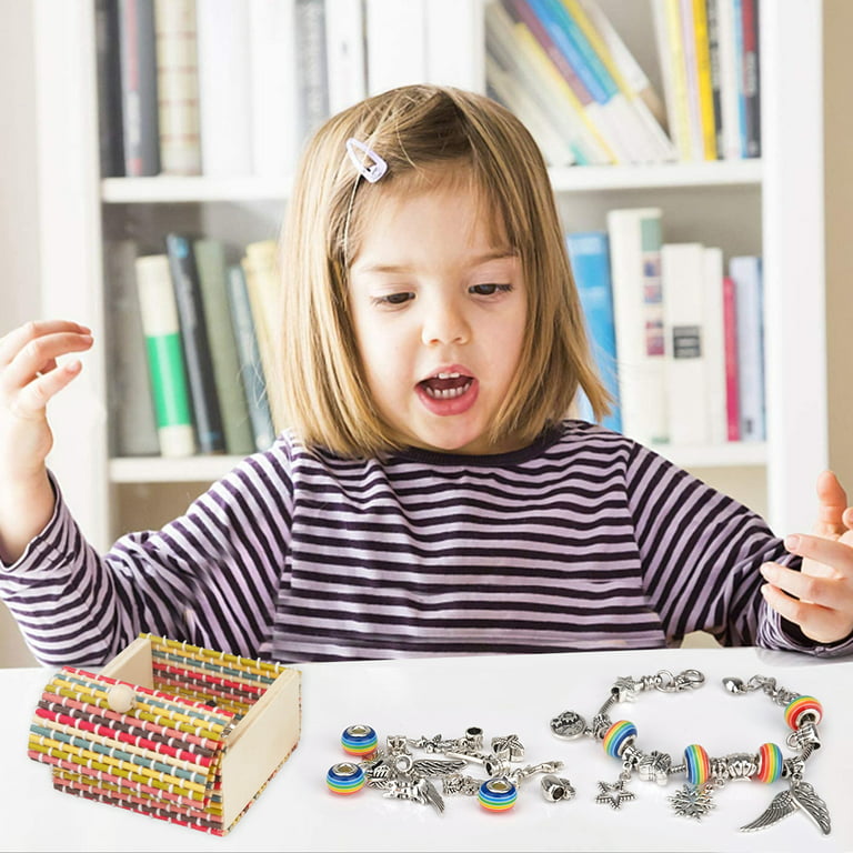 Bracelet Making Kit for Girls Charm Bracelets Kit with Beads