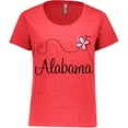 thumbnail image 3 of Inktastic Butterfly Alabama Women's Plus Size T-Shirt, 3 of 5