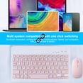 thumbnail image 4 of Ensemble Clavier et Souris Sans Fil Bluetooth 3.0 Compatible avec iOS Android Windows Portée 10 m Clavier 7 Pouces Rechargeable 150 mAh, 4 of 8