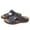 Navy, variant on Women Crisscross Strap Slide Sandals Hollow Perforated Cushioned Footbed Spring Summer Beach Casual Slides,Purple