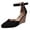 Black, variant on Women's Closed Toe Wedge Sandals Summer Dressy Fashion Pointed Toes Heels Low Block Ladies Pumps with Ankle Strap Black 11