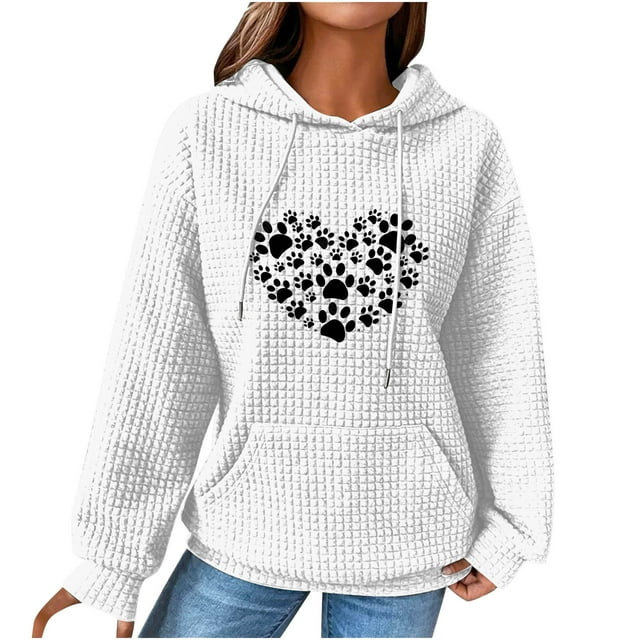 Birdeem Women Print Round-Neck Long Sleeve Loosen Single Sweatshirt Tops Pullover Blouse