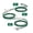Transparent, variant on DEWENWILS 27FT Outdoor Extension Cord for Outside Halloween Christmas Lights Decoration, Evenly 3 Outlets with Safety Cover, 16 AWG SJTW Green