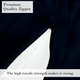 thumbnail image 4 of HNB Store Zipper Fitted Sheet Only, Twin Size 8" Deep Pocket Premium 1000TC Pure Egyptian Cotton - Navy Blue, 4 of 6