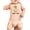 Peach Bodysuit, variant on Little Cutie Baby Bodysuit for Boys & Girls Watercolor Orange Fruit One-Piece for Toddlers Natural Bodysuit Newborn