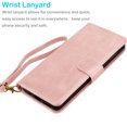 thumbnail image 4 of Samsung Galaxy A12 Wallet Case Tiflook Vegan Leather [RFID Blocking] [Removable Detachable Magnetic] Card Holder Flip Cover [Rose Gold], 4 of 7