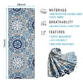 thumbnail image 2 of Blue Ethnic Mandala Pattern Hot Yoga Mat Towel Non Slip for Hot Yoga - Quick-Drying Yoga Mat Cover with 4 Corner Pockets with Travel Bag - Hot Yoga Towel Non Slip Grip Moisture Wicking Sweat 70"x26", 2 of 6