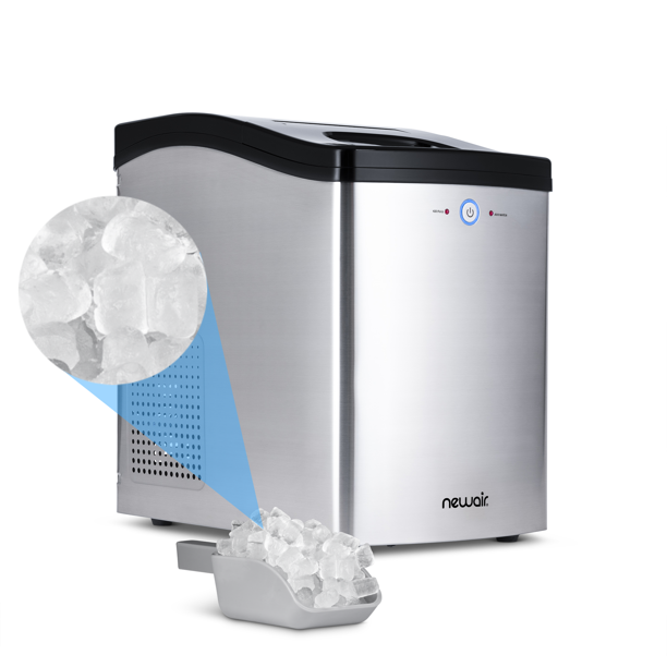 Newair 45lb. Nugget Countertop Ice Maker with SelfCleaning Function, Refillable Water Tank, and