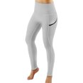 thumbnail image 4 of DPTALR Women's Solid High Waisted Pants Ladies Bottom Lift Yoga Pants, 4 of 4