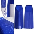 thumbnail image 3 of Oyolan Women's Long Maxi Dance Skirt Fairy Lyrical Dance Skirt Ballet Modern Dance wear Royal Blue XL, 3 of 9
