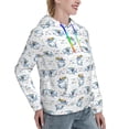 thumbnail image 6 of Sikiie Cute Shark Women's Casual Hoodies Long Sleeve Lightweight Pullover Tops Loose Sweatshirt-Large, 6 of 7