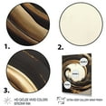 thumbnail image 3 of Designart Black And Gold Circle VI Canvas Wall Art, 3 of 5