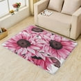 thumbnail image 2 of Sunflower Rugs for Bedroom - 4x5 Rug - Sunflower Rug - Pink Floral Area Rug - Flower Botanical Rugs - Girls Carpet, 2 of 7