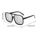 thumbnail image 4 of Sonducket Gafas ópticas Gafas con montura negra Protección de moda Accesorios de ropa de marco grande para protección de ojos Lentes Mercurio bordeado de negro, 4 of 6