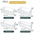 thumbnail image 6 of Stackable Refrigerator Drawer Organizer, Clear Pull Out Fridge Bins with Handles for Fruits and Vegetables, Space Saving Storage Containers for Organized Kitchen and Pantry Use,Vsgery, 6 of 8