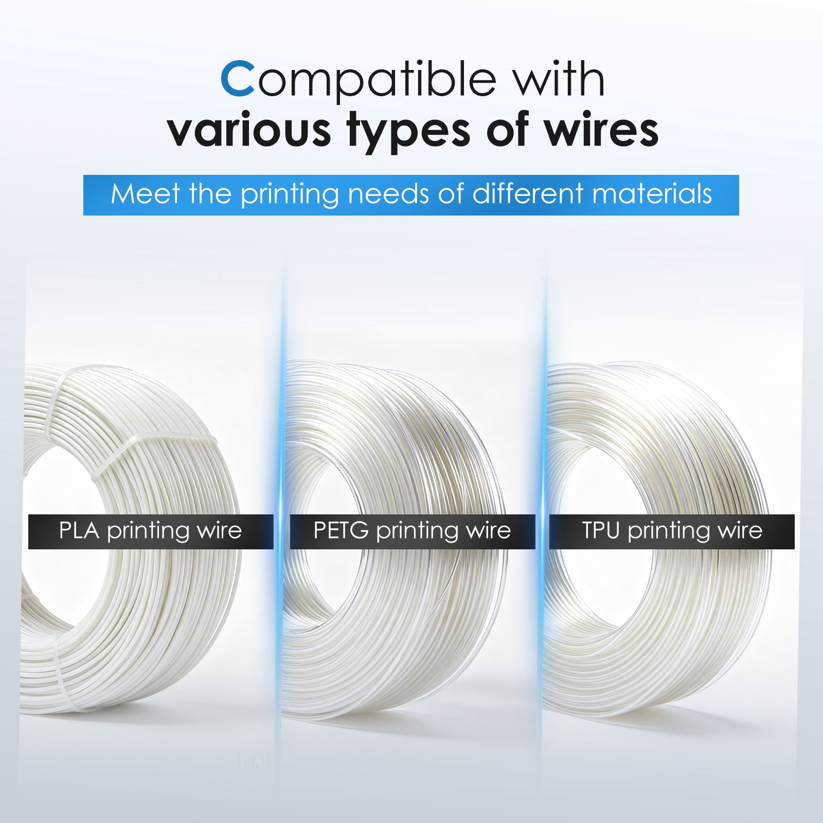 Reusable 3D Printer Filament Spool for Bambu Lab P1S P1P A1 X1C - 2Pcs ABS Filament Reel Holder for PLA PETG TPU - Empty Refillable Spool Replacement, 1kg Capacity