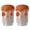 orange+orange, variant on 2 Pack Solar Bee Traps for Outside, Wasp Traps Outdoor Hanging with LED, Reusable Carpenter Bee Catcher, Hornet Trap for Garden Yard Deck