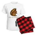 thumbnail image 5 of CafePress - Obey The Squirrel Women's Light Pajamas - Women's Short Sleeve Print T-Shirt and Pants Light Cotton Pajama Set, 5 of 7