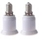 thumbnail image 1 of 2x E14-e27 lámpara de luz Led tornillo bombilla adaptador convertidor, 1 of 3
