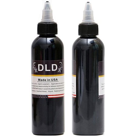 Baodeli Tattoo Ink 2oz/Bottle Professional Black Tattoo Ink Permanent - Art Tattoo - Super Black - Tattoo Supplies