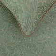 thumbnail image 3 of The HomeCentric King / Queen / Twin Blue & Beige Designer Twin 53"x18" Bed Runner With 2 Pillow Cover, Damask Bed Scarf on Jacquard fabric - Arabella, 3 of 5