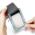 thumbnail image 7 of Seagull Square PU Leather Luggage Tags - 2 Pack with Privacy Cover and Stainless Steel Ring - Suitable for Travel, Backpack, Handbag - Suitcase Tags, Travel Tag, 7 of 7