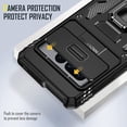 thumbnail image 3 of Armor Military Grad Case Compatible Google Pixel 7 Pro/pixel 7 With Magnetic Ring Stand & Slide Camera Cover, 3 of 3